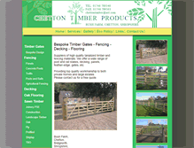 Tablet Screenshot of chettontimber.co.uk